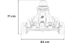 Gokart Fast 3 Drift vehicle White