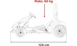 Gokart Fast 3 Drift vehicle Black