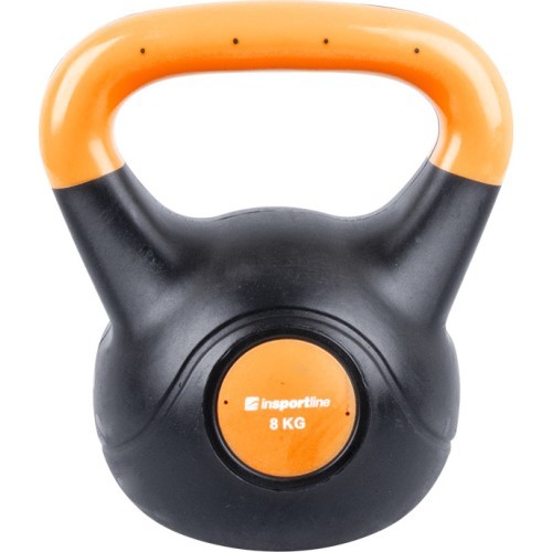 Виниловая гиря с цементным наполнителем inSPORTline Vin-Bell Dark 8 кг