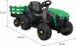 Tractor Titanium With Trailer Green