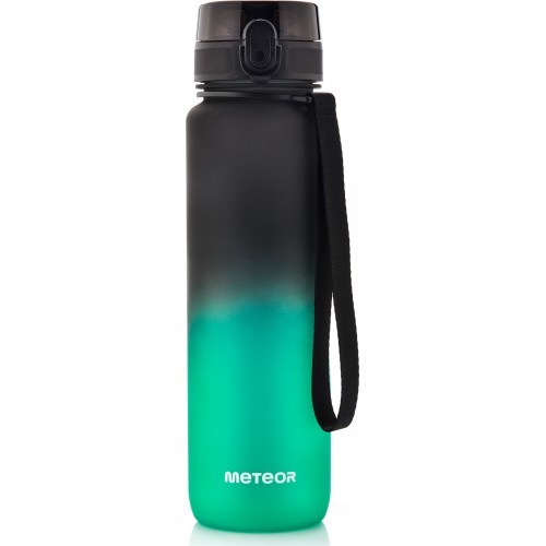 Sportinė gertuvė Meteor 1000 ml tamsiai žalia - Juoda / Žalia