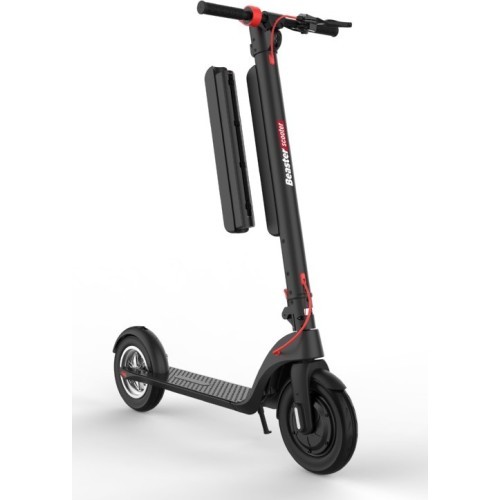 Beaster Scooter BS801B Electric Scooter, 700 W, 36 V, 10 Ah, 25.4 cm Wheels, Black