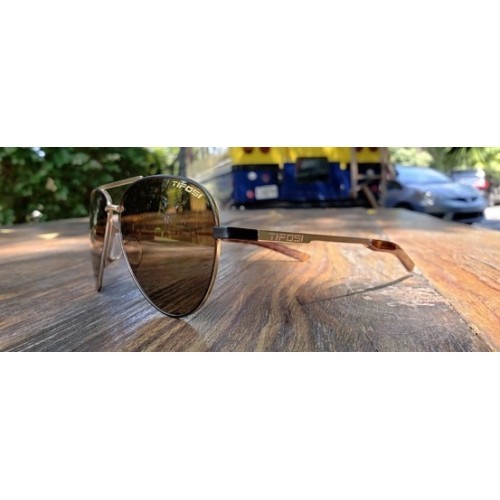 Akiniai nuo saulės Tifosi Shwae Midnight Gold Brown Aviators, 1590404471, ruda spalva, 100% apsauga nuo UV spindulių