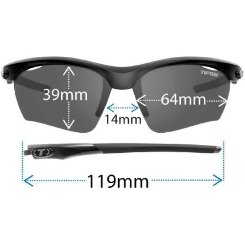Солнцезащитные очки Tifosi Vero, 1470500250, чёрные, 100% защита от УФ-лучей