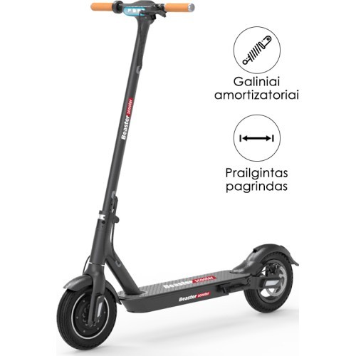 Электросамокат Beaster Scooter BS06BL 350 Вт, 36 В, 8 Ач, чёрный