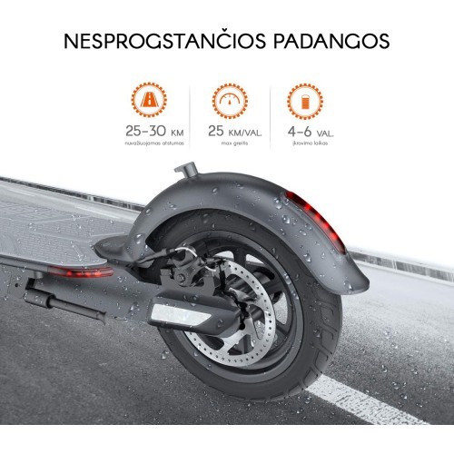 Elektrinis paspirtukas Beaster Scooter BS05W 350 W, 36 V, 8 Ah, baltas