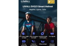 Livall EVO21 smart helmet, size M, white