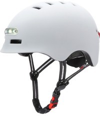 Шлем Beaster BS51BL со светодиодными фонариками, размер M, белый