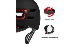 Шлем Beaster BS51BL со светодиодными фонариками, размер M, белый