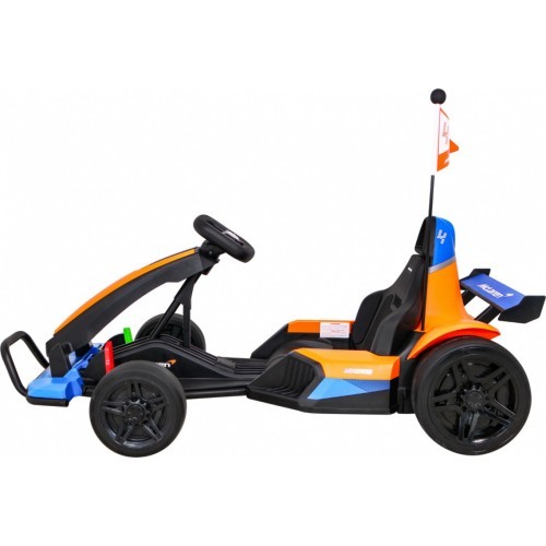 Elektromobilis gokartas McLaren Drift, oranžinis