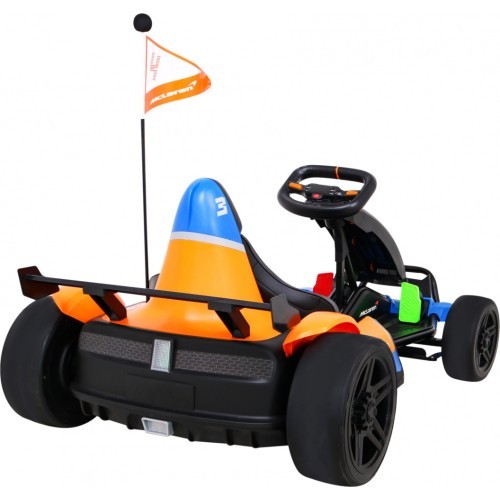 Elektromobilis gokartas McLaren Drift, oranžinis