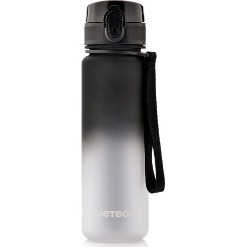 Sportinis vandens butelis Meteor, 500 ml - Juoda/balta