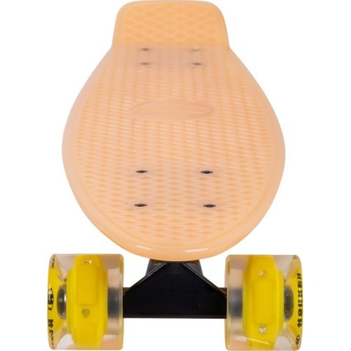 Glow-In-The-Dark Penny Board w/ Light-Up Wheels WORKER Solosy C1 22”
