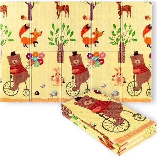 Детский складной коврик MD05 Forest 190x150 см NILS Fun