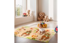 Vaikiškas sulankstomas kilimėlis MD05 Forest 190x150 cm NILS Fun