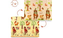 Детский складной коврик MD05 Forest 190x150 см NILS Fun