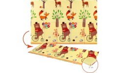 Vaikiškas sulankstomas kilimėlis MD05 Forest 190x150 cm NILS Fun