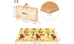 Детский складной коврик MD05 Forest 190x150 см NILS Fun