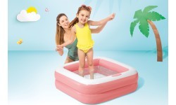 Pripučiamas vaikiškas baseinas Intex 57100, šviesiai rožinis