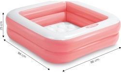 Pripučiamas vaikiškas baseinas Intex 57100, šviesiai rožinis