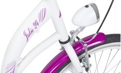 Велосипед AZIMUT Julie 24" 2025, white-violet
