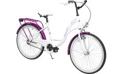 Велосипед AZIMUT Julie 24" 2025, white-violet