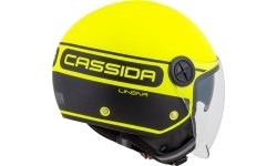 Мотошлем Cassida Handy Plus Linear перламутровый флуоресцентный желтый / матовый