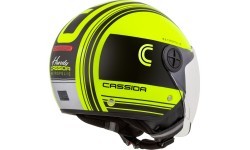 Motociklo šalmas Cassida Handy Metropolis Safety fluo geltonas/juodas/atspindintis pilkas
