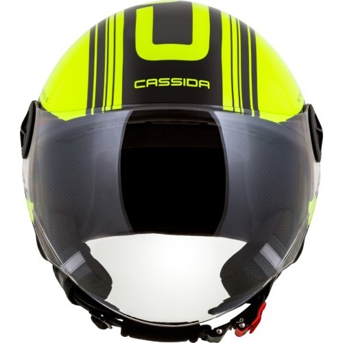 Motociklo šalmas Cassida Handy Metropolis Safety fluo geltonas/juodas/atspindintis pilkas