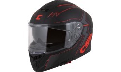 Motociklo šalmas Cassida Integral GT 2.1 Flash matinė juoda / metalinė raudona / tamsiai pilka