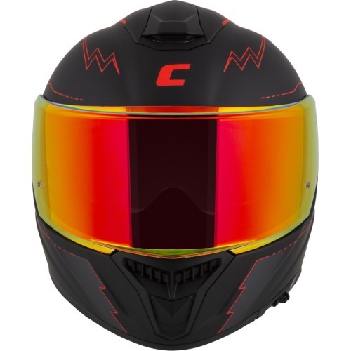 Motociklo šalmas Cassida Integral GT 2.1 Flash matinė juoda / metalinė raudona / tamsiai pilka