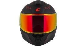 Motociklo šalmas Cassida Integral GT 2.1 Flash matinė juoda / metalinė raudona / tamsiai pilka