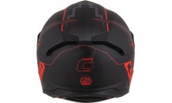 Motociklo šalmas Cassida Integral GT 2.1 Flash matinė juoda / metalinė raudona / tamsiai pilka