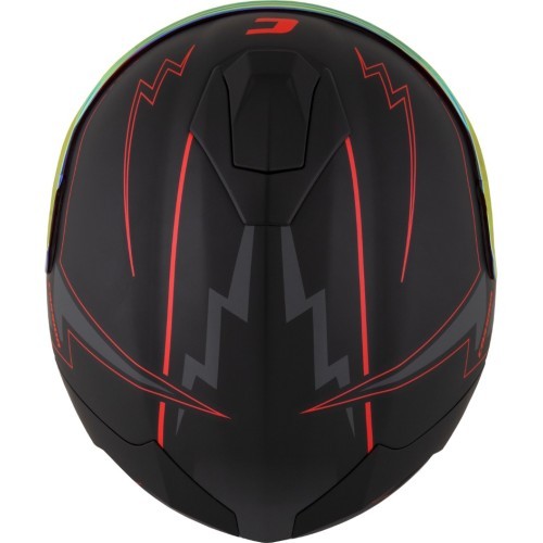 Motorcycle Helmet Cassida Integral GT 2.1 Flash Matte Black/Metallic Red/Dark Gray