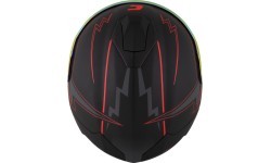Motociklo šalmas Cassida Integral GT 2.1 Flash matinė juoda / metalinė raudona / tamsiai pilka