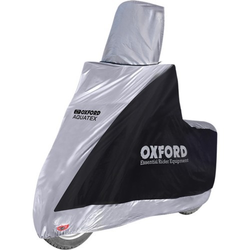 Motorolerio uždangalas Oxford Aquatex Highscreen juodas/sidabrinis