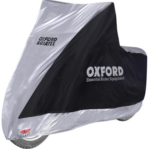 Motorolerio uždangalas Oxford Aquatex Highscreen juodas/sidabrinis
