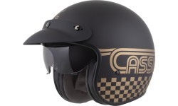 Motociklo šalmas Cassida Oxygen Rondo 2.0 matinis juodas/auksinis