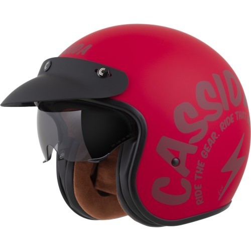 Motociklo šalmas Cassida Oxygen Gear 2.0 matinis raudonas / tamsiai raudonas 2025