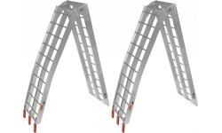 Широкая складная алюминиевая погрузочная рампа для мотоцикла Q-TECH, 1 пара