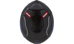 Motociklo šalmas Cassida Integral GT 2.1 Flash, matinė juoda / metalinė mėlyna / tamsiai pilka