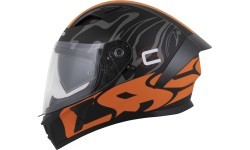Motorcycle Helmet Cassida Orbit Multivers Matte Black/Orange/Gray/White