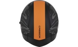 Motociklo šalmas Cassida Orbit Multivers matinė juoda/oranžinė/pilka/balta