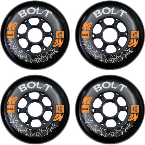 Колеса для роликовых коньков K2 Bolt 100 мм, 4 шт.