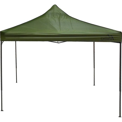 Party tent scissor 3x3m green WATERPROOF