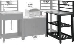 Modulinis stalas TORINO 4 lauko virtuvei, 80x47x123 cm