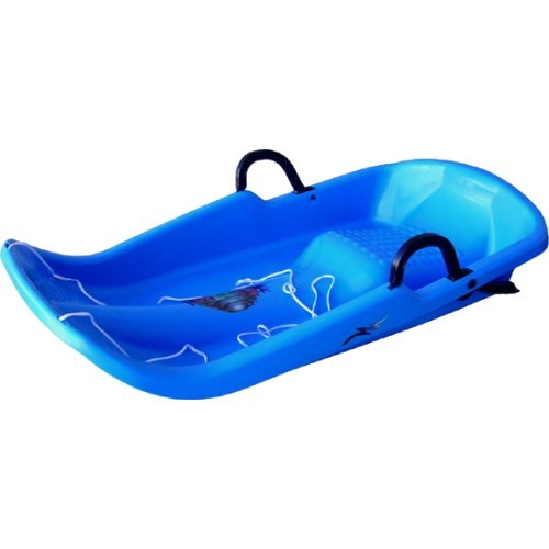 Plastic Snow Sled Twister - Bright Blue