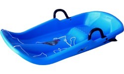 Plastic Snow Sled Twister - Bright Blue
