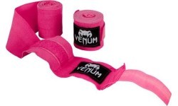 Боксёрские бинты Venum Kontact, 4 м, неоново-розовый