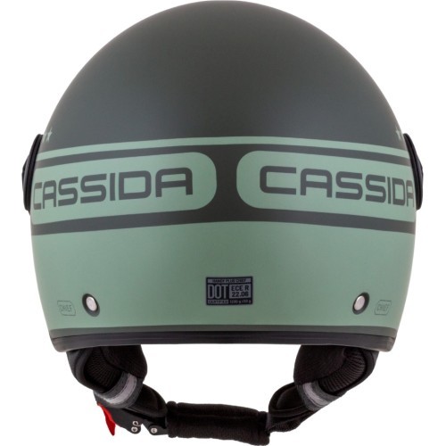 Motociklininko šalmas Cassida Handy Plus Chief matinė žalia / tamsiai žalia
